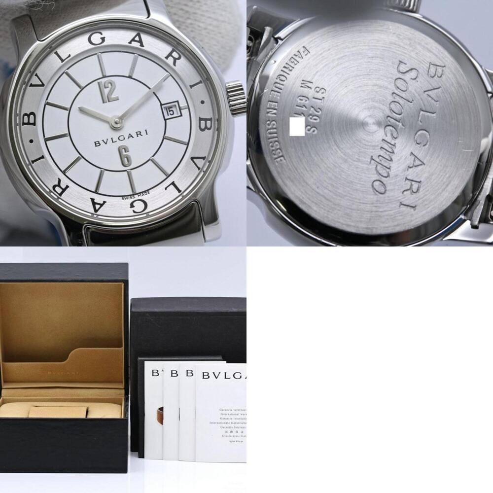BVLGARI Solotempo ST29WSSD ST29S Women's Watch Stainless Steel /40409 - Picture 10 of 10